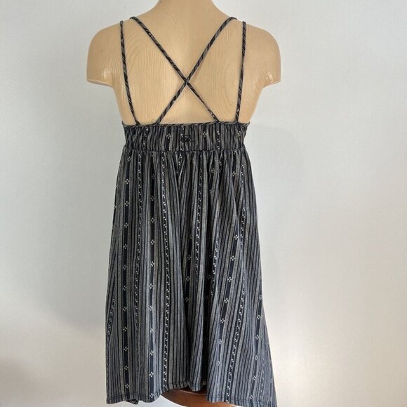 Vans Women’s XS Grey Black asymmetrical Summer Mini Skate Dress Casual Beach Bum - Picture 4 of 14